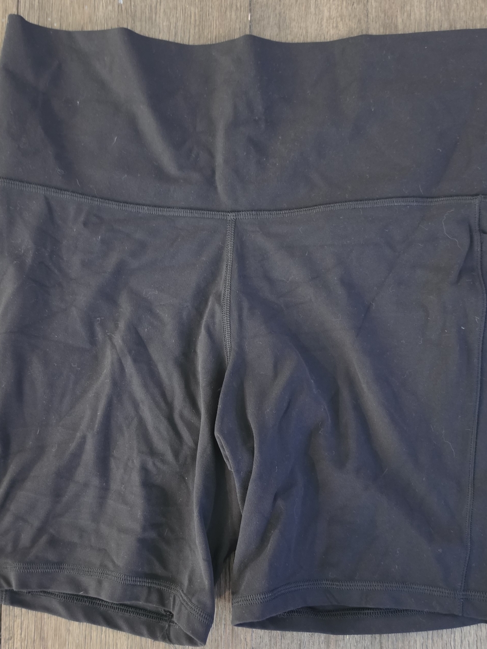 Women's Athleta Black Athletic Shorts/Spandex with Wide Waistband Size 1X